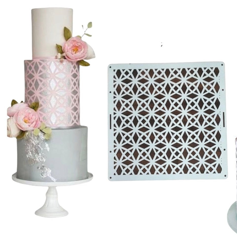 Bakewareind Gem Cake Stencil - Bakewareindia