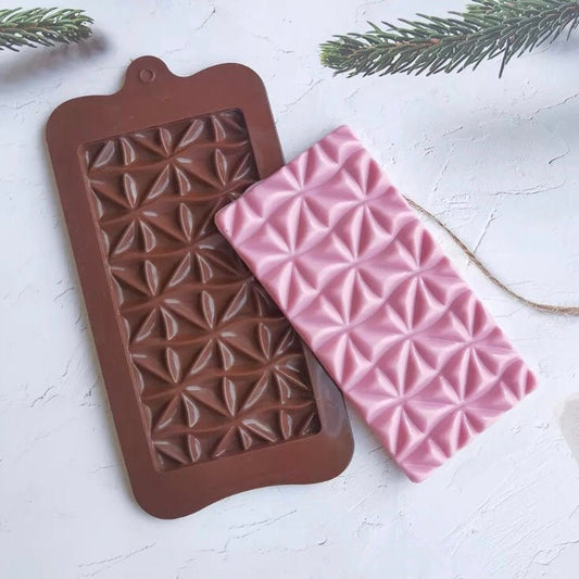 Bakewareind Geometric Bar Chocolate Silicone Mould - Bakewareindia