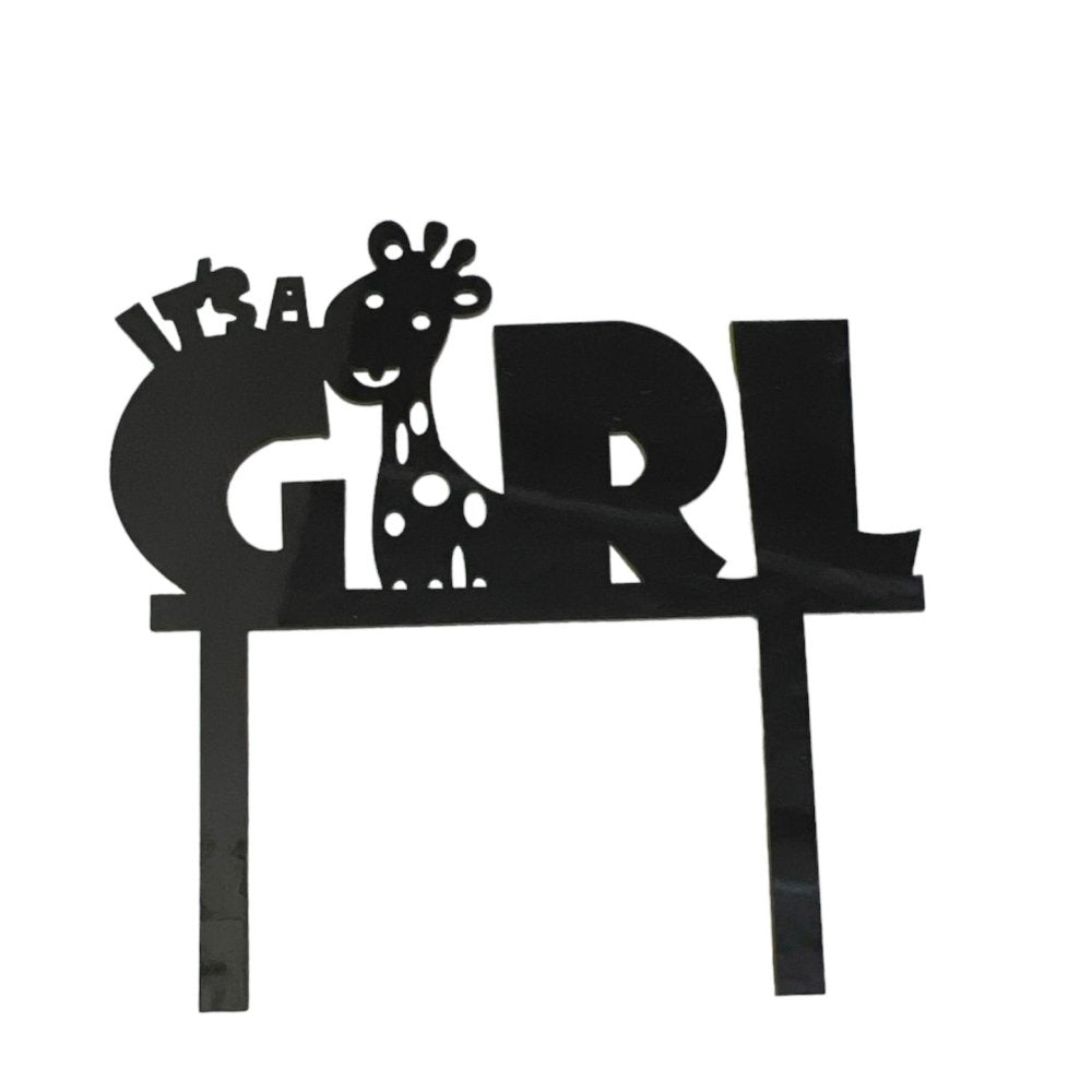 Bakewareind GIRL Birthday Baby Shower Cake Topper - Bakewareindia