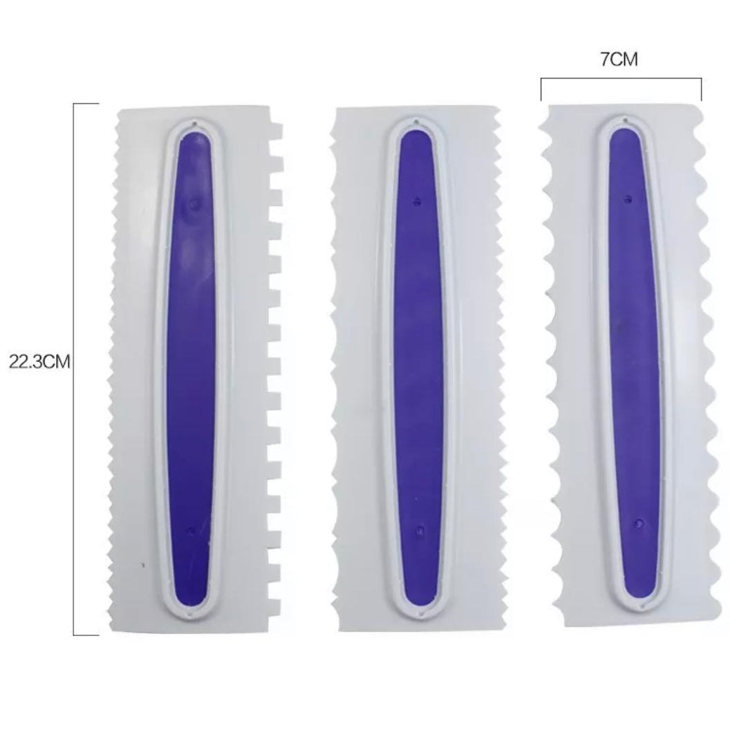 Bakewareind Icing Scrapper Set, 3-Pieces - Bakewareindia