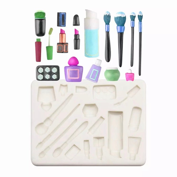Bakewareind Makeup Artist Nailpaint Brush Fondant Silicone Chocolate Mould - Bakewareindia