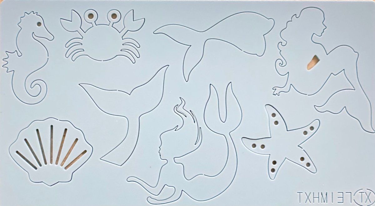 Bakewareind Mermaid Underwater Sea Theme Cake Embosser Stamps - Bakewareindia