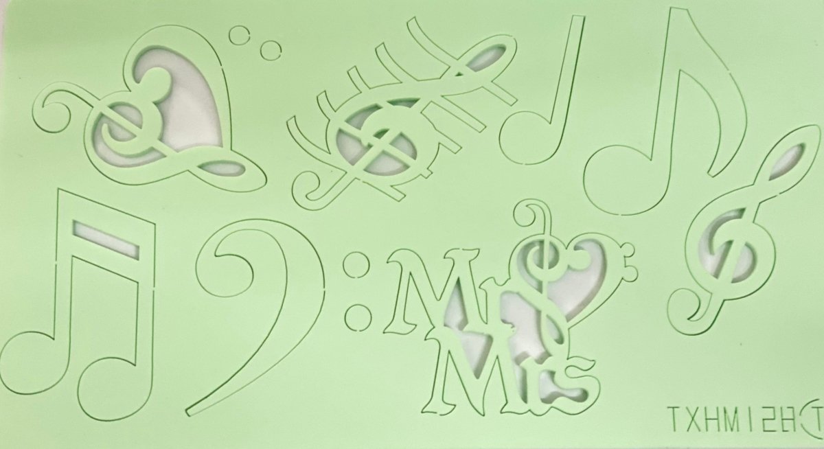 Bakewareind Music Cake Embosser Stamps - Bakewareindia