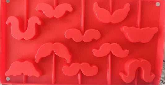 Bakewareind Mustache Lollipop Silicone Mould - Bakewareindia
