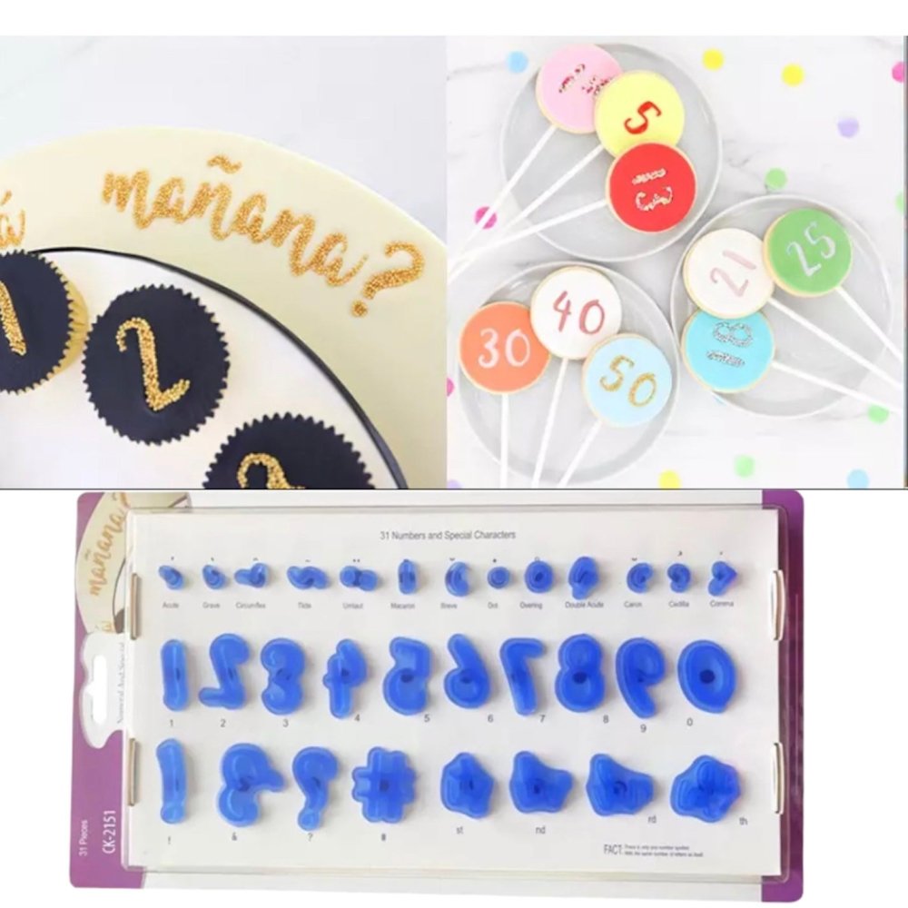 Bakewareind Number & Special Character Stamp Cake - Bakewareindia