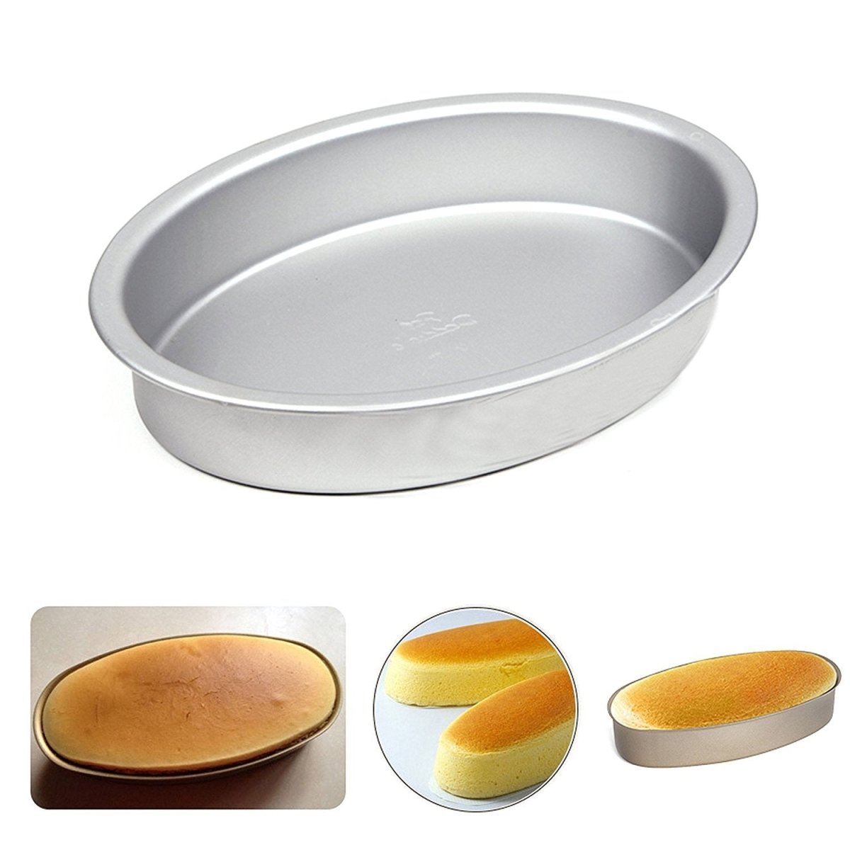 Bakewareind Oval Cake Pan 3PC SET - Bakewareindia