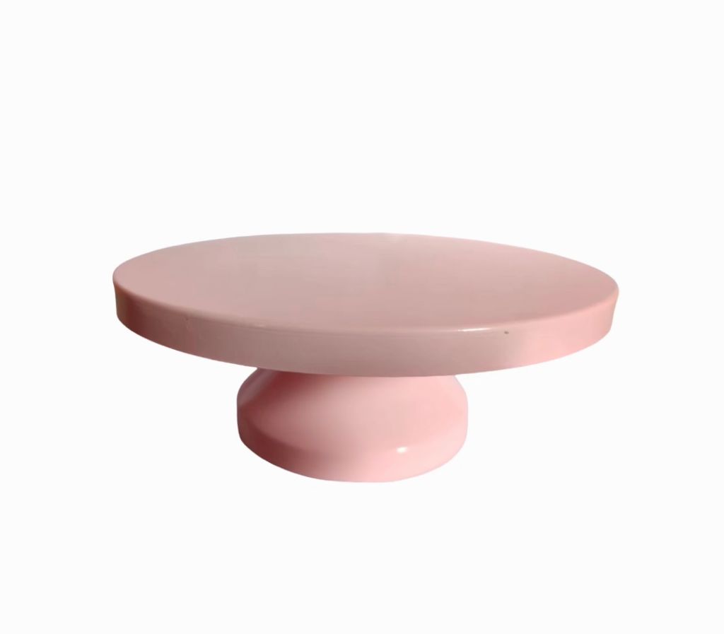 Bakewareind Pink Solid Metal Cake Stand - Bakewareindia