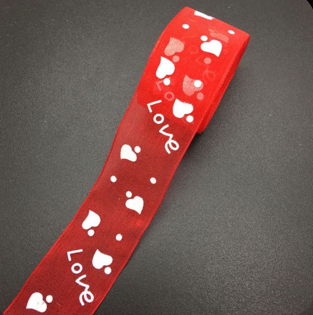 Bakewareind Red Love Ribbon - Bakewareindia
