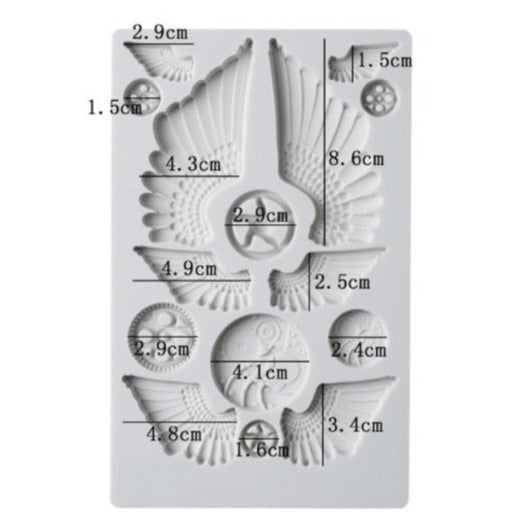 Bakewareind Roman Mechanical Wings Silicone Cake Mould - Bakewareindia