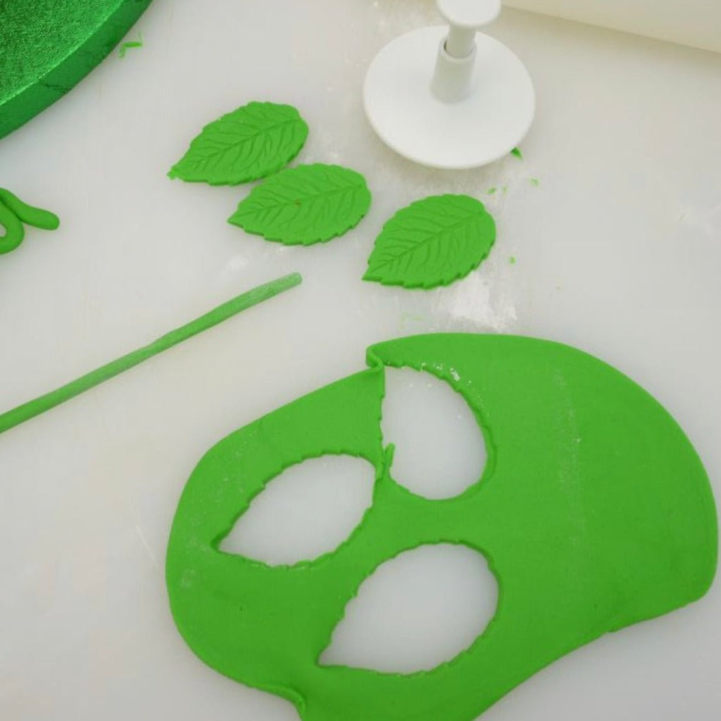Bakewareind Rose Leaf plunger 3pcs set - Bakewareindia
