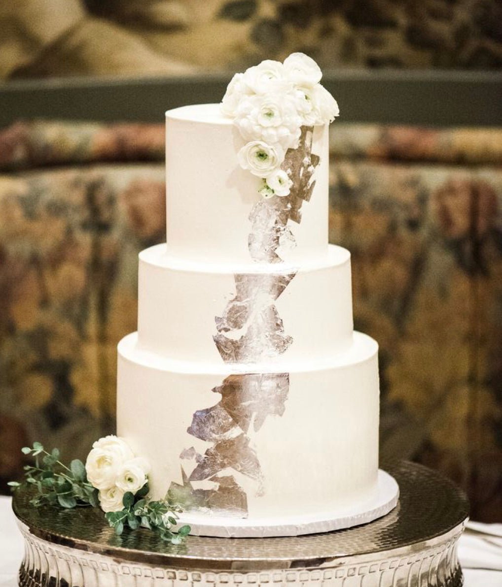 Bakewareind Silver Leaf 25pc pack , 100% Edible - Bakewareindia