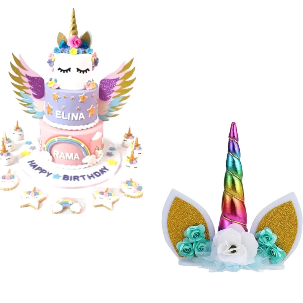 Bakewareind Unicorn Topper For Cake Cupcake Decorating - Bakewareindia