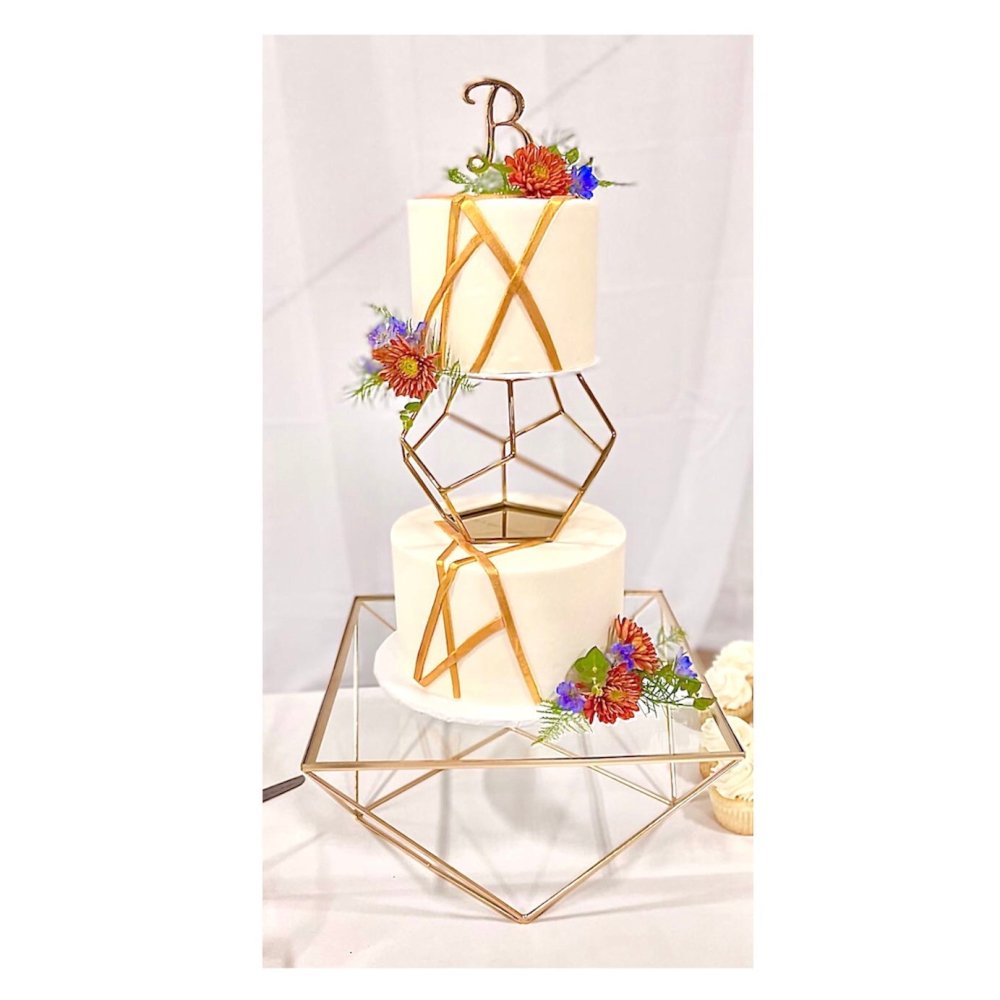 Bakewareind Wedding Cake Spacer Cum Cake Stand Sets of 3 - Bakewareindia