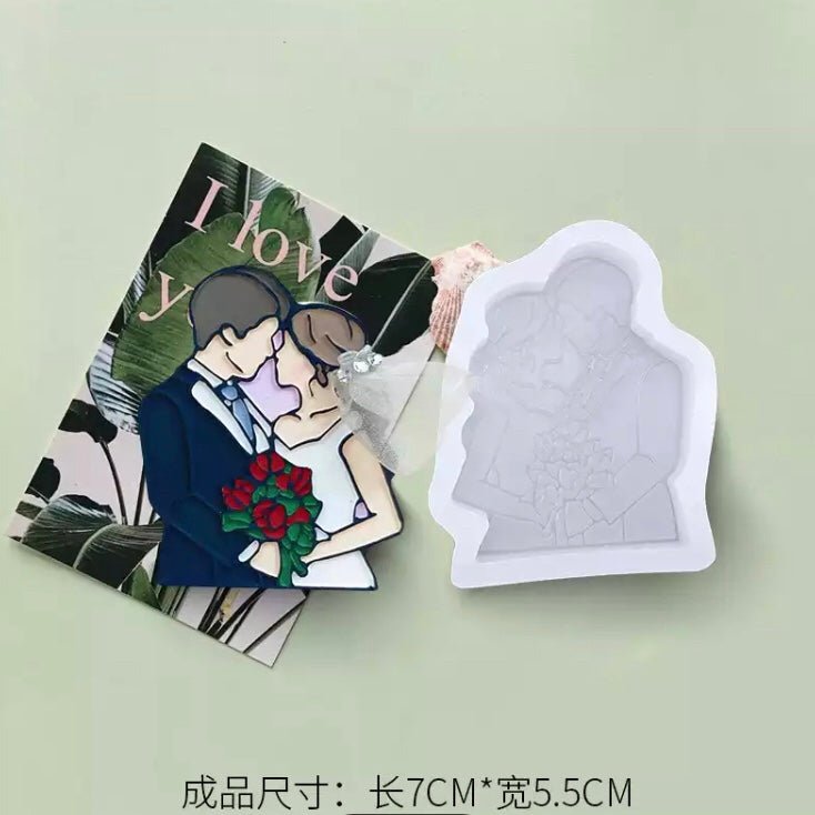 Bakewareind Wedding Fondant Chocolate Silicone Mould - Bakewareindia