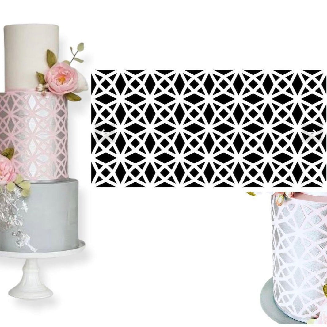 Bakewareindia GEM Cake Stencil,XL SIZE - Bakewareindia