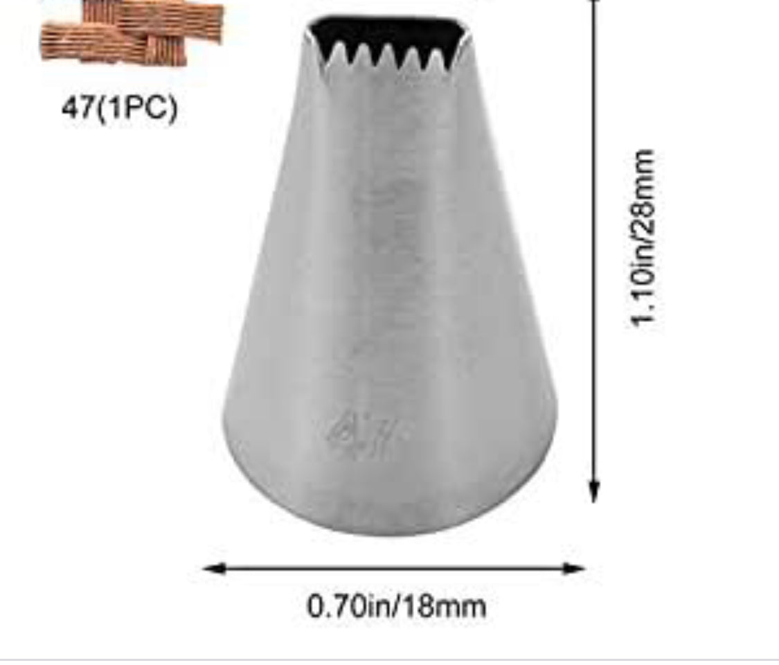 Basket Weave nozzle large size - Bakewareindia
