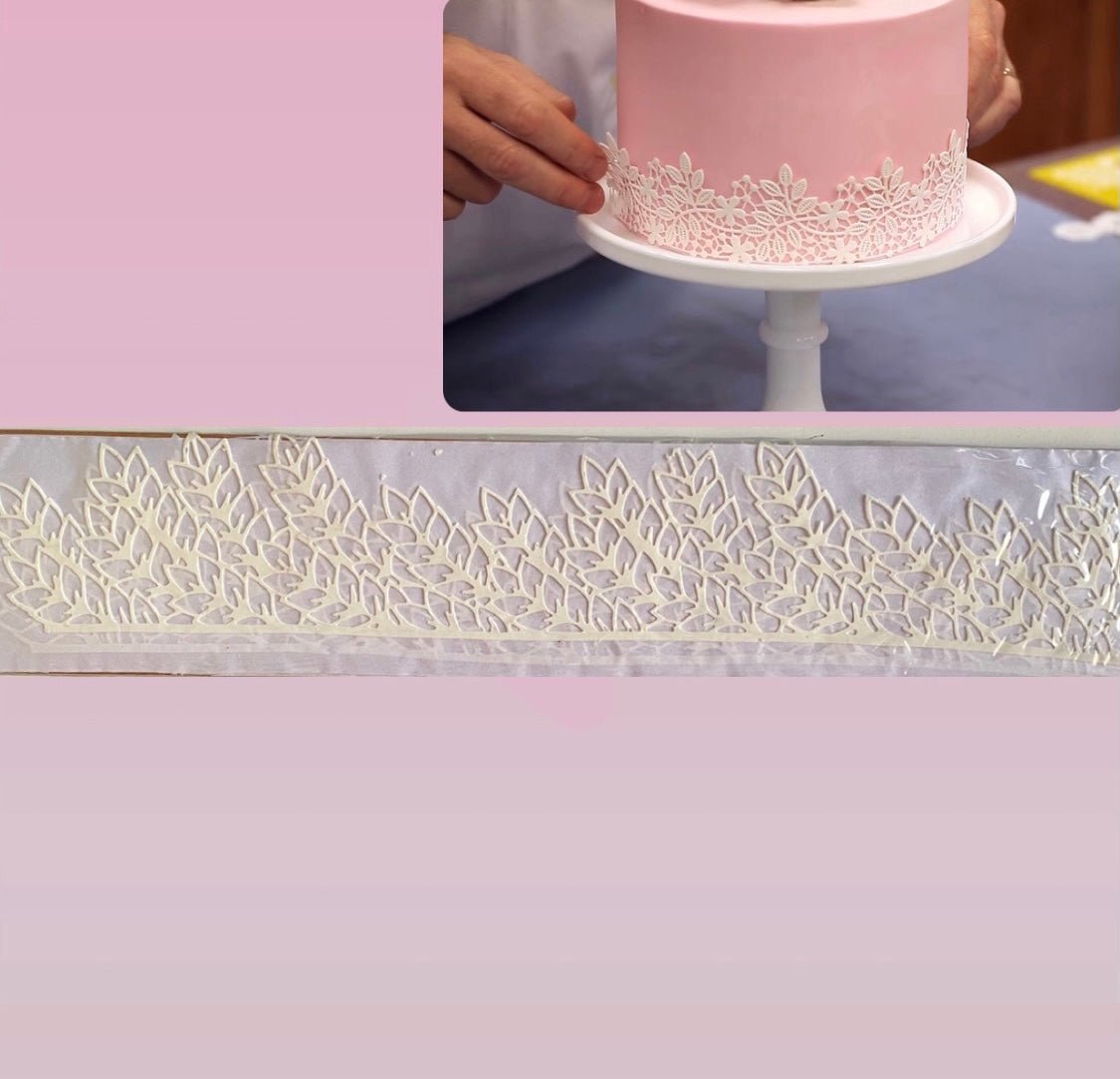 Edible White Lace, Pack of 5pc - Bakewareindia