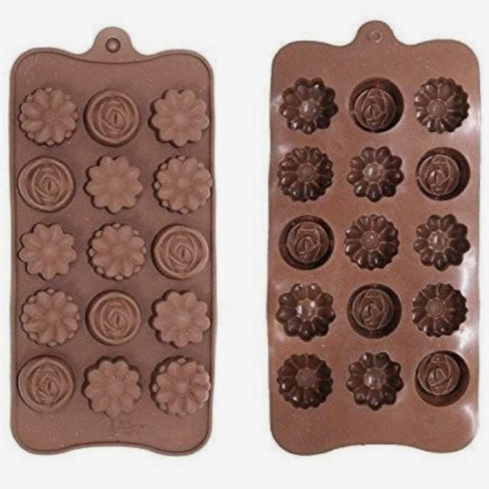 Flower chocolate mould - Bakewareindia