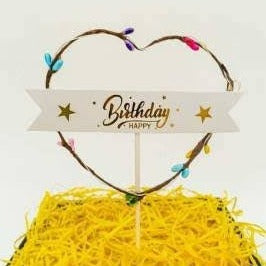 LED Heart Cake Topper - Bakewareindia
