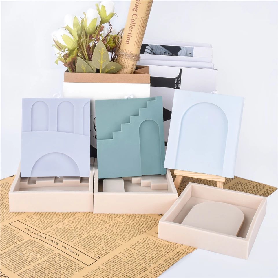 Lyba Arches Stair Door Candle Silicone Mould - Bakewareindia