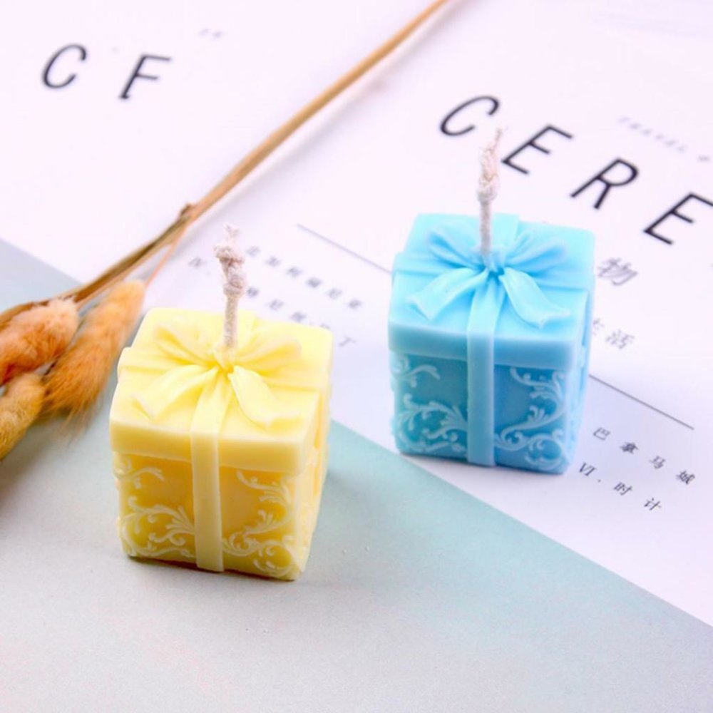 Lyba Mould 3D Gift Silicone Candle Cake Mould - Bakewareindia