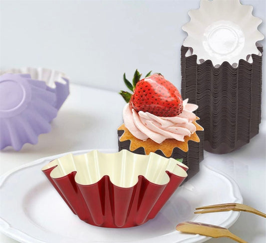 Novacart Brioche Floret Disposable Baking Cups, 50pcs - Bakewareindia