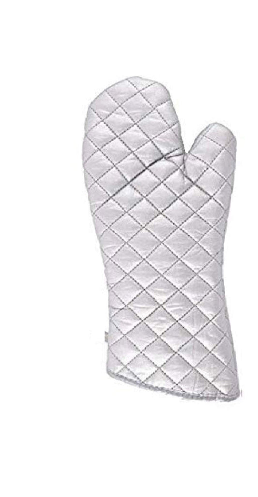 Silver coated heat resistant gloves,2pc - Bakewareindia