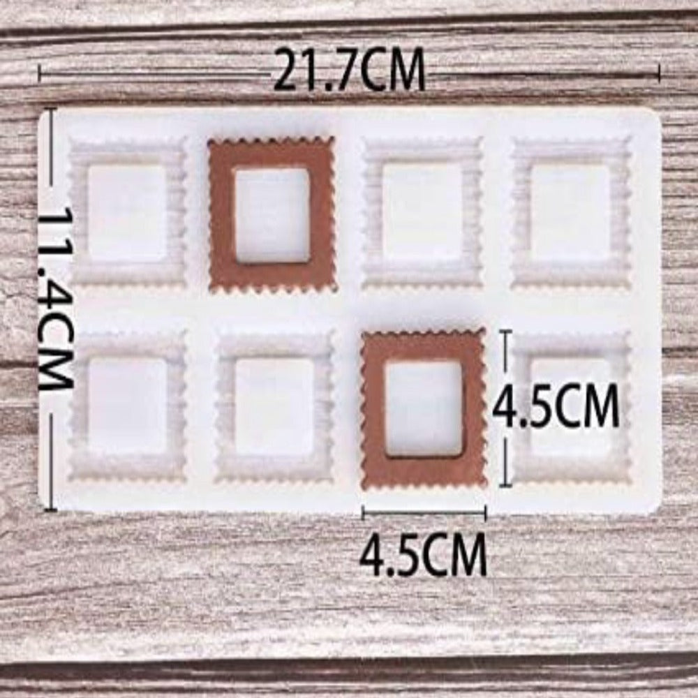 Square garnish Chocolate silicone mould - Bakewareindia