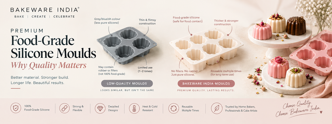 Food-Grade Silicone Moulds: Why Quality & Durability Matter | Bakeware India