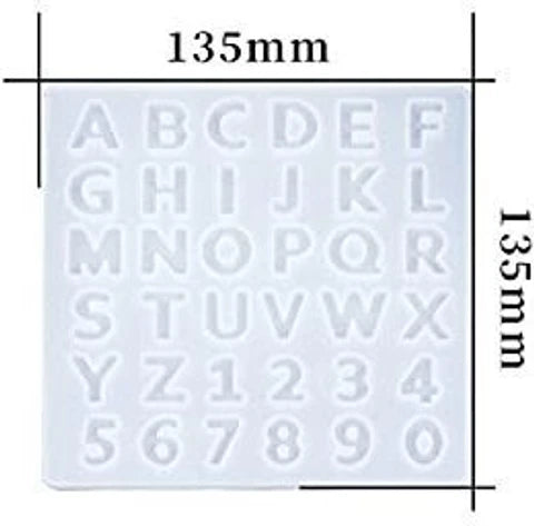 Bakewareind Alphabet Fondant Chocolate Resin Silicone Mould