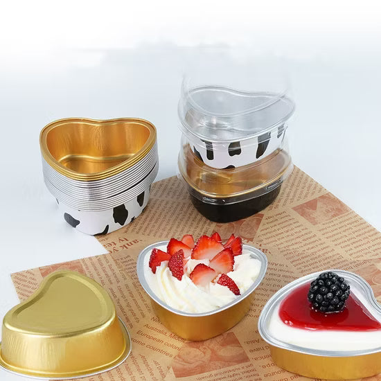 Bkaewareind Round Shape Aluminium Foil With Lid Containers , 25pc (Select color) (Copy)