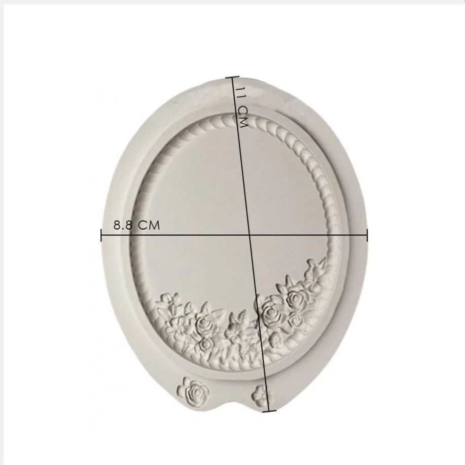 Bakewareind Vintage Frame Flower Silicone Mould