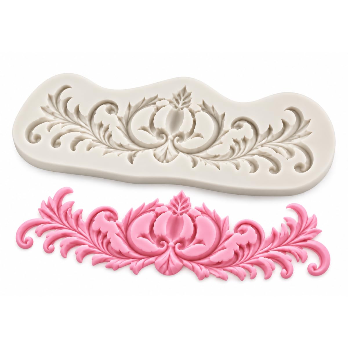 Bakewareind Damask Lace Border Silicone Mould