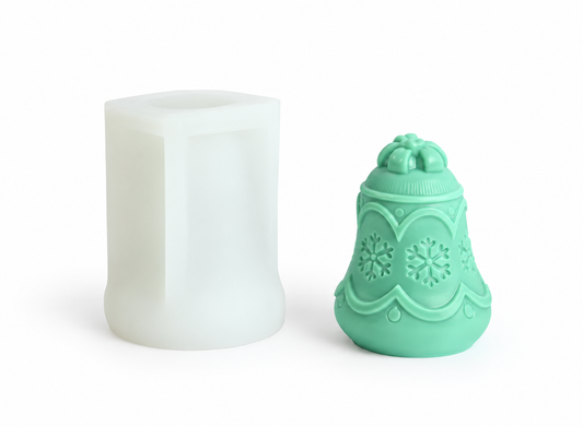 Lyba Moulds Christmas Snowflake Bell Candle Silicone Mould