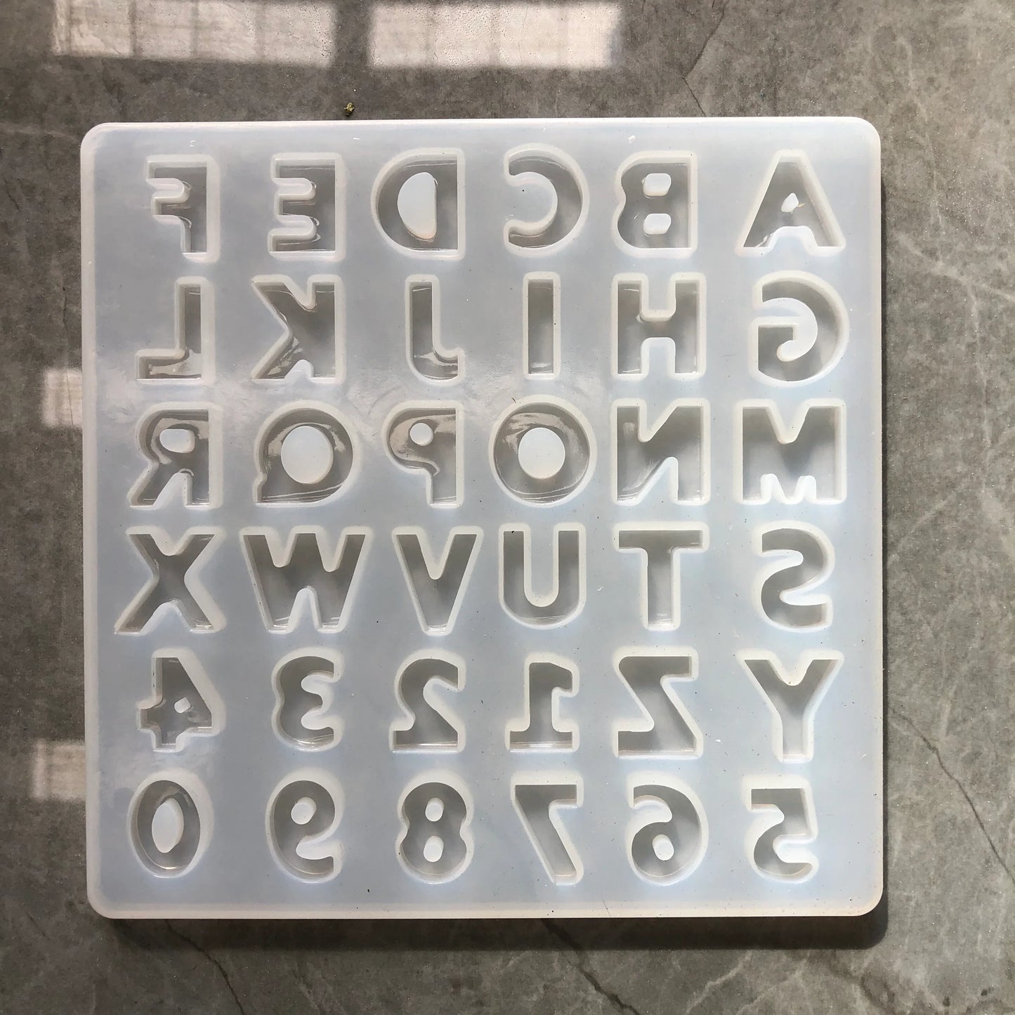 Bakewareind Alphabet Fondant Chocolate Resin Silicone Mould