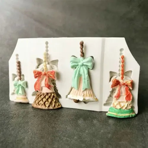 Bakewareind Christmas Bells Fondant Silicone Mould