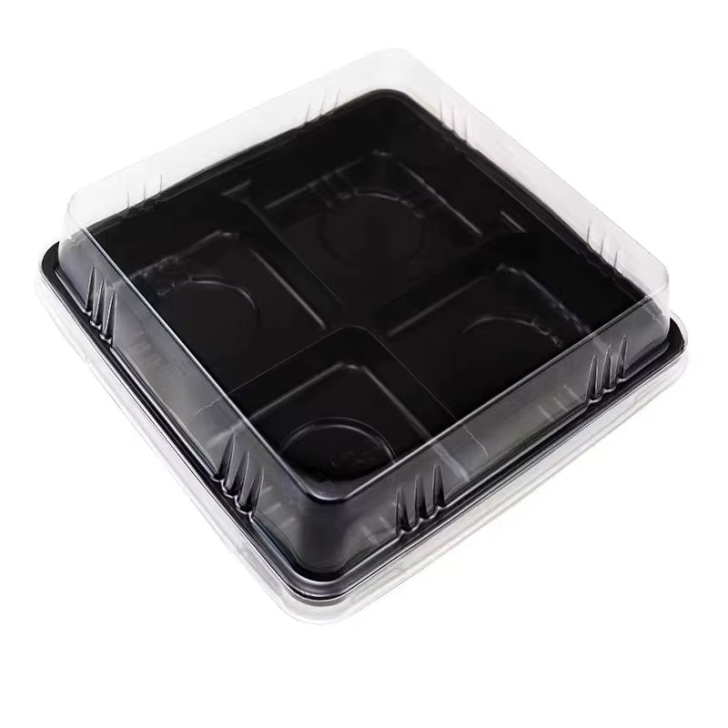 Bakewareind 4 Compartment Chocolate / Pastry Box ,5pcs