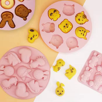 Bakewareindia 3D Animal Unicorn Cute Silicone Moulds,8cavity