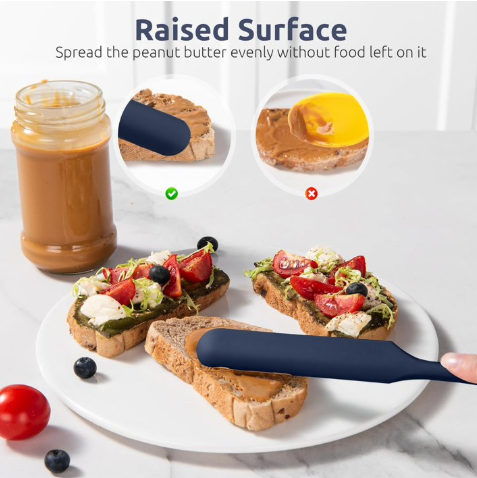 Bakewareind Skinny Silicone Jar Spatula Cake Tool