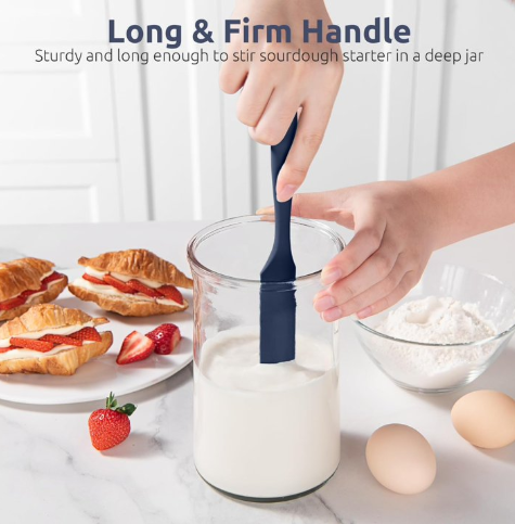 Bakewareind Skinny Silicone Jar Spatula Cake Tool