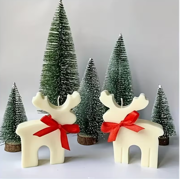 Lyba Moulds Christmas Reindeer Silicone Candle Mould