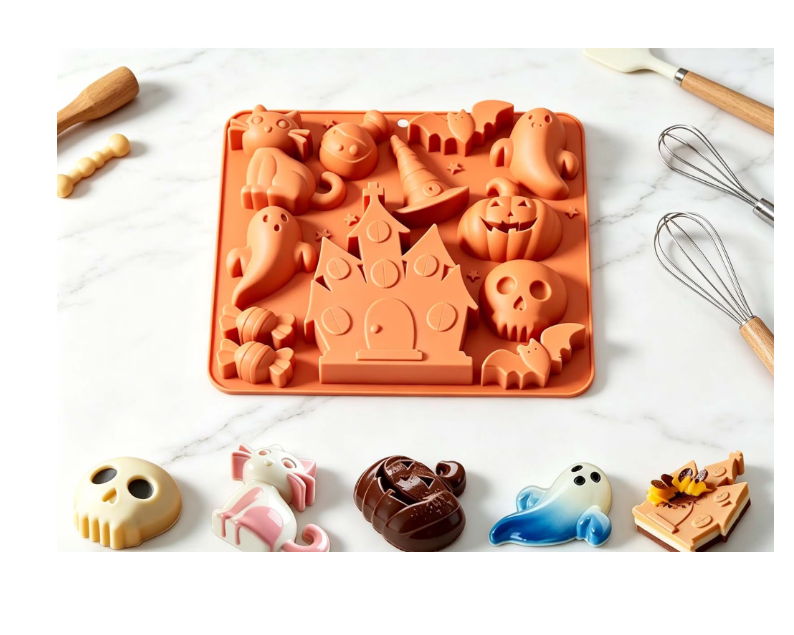 Bakewareind Halloween Character Castle Silicone Choocolate Candle Mould