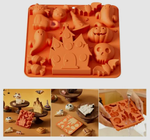 Bakewareind Halloween Character Castle Silicone Choocolate Candle Mould