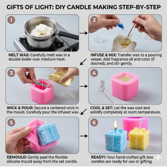 Lyba Moulds Designer Gift Candle Silicone Mould
