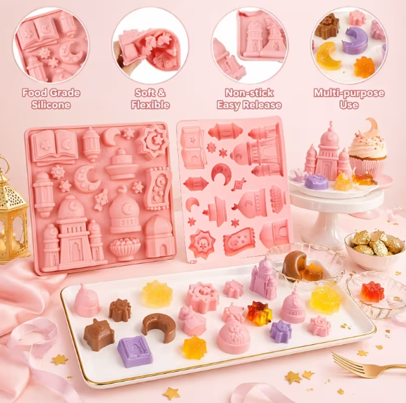 Bakewareind Arabian Nights Islamic Palace  Chocolate Fondant Silicone Mould