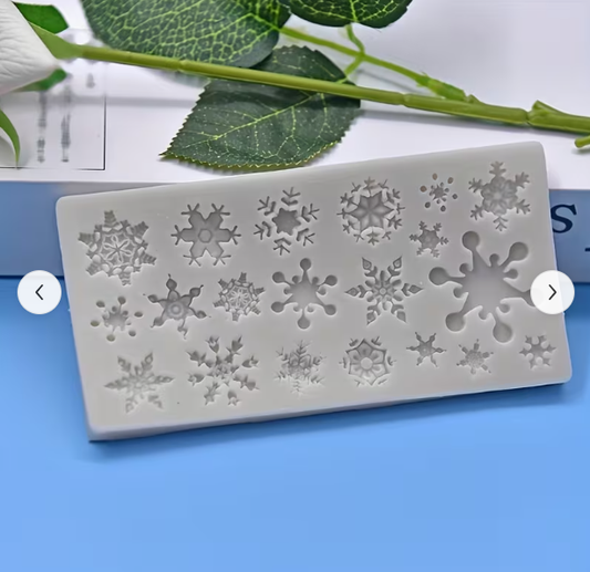 Bakewareind Mini Snowflake Design Chocolate Fondant Silicone Mould