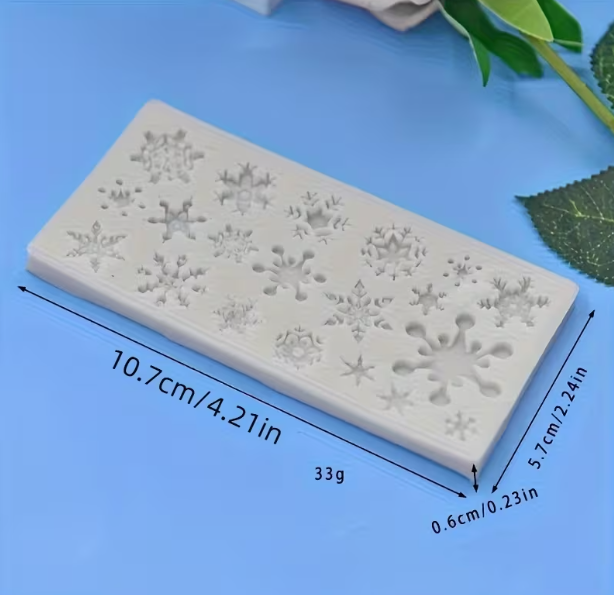 Bakewareind Mini Snowflake Design Chocolate Fondant Silicone Mould