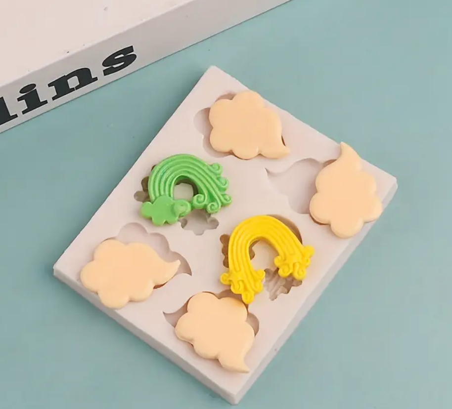 Bakewareind Rainbow Cloud Silicone Fondant Chocolate Mould