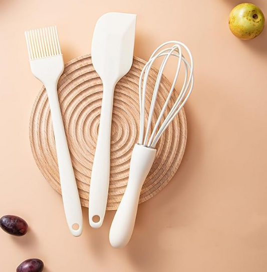 Bakewareind Silicone Pastry Brush Baking Brush, Whisk & Spatulas Cake tool-3pcs Set