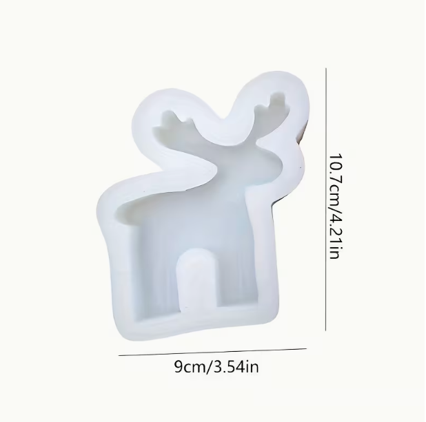 Lyba Moulds Christmas Reindeer Silicone Candle Mould